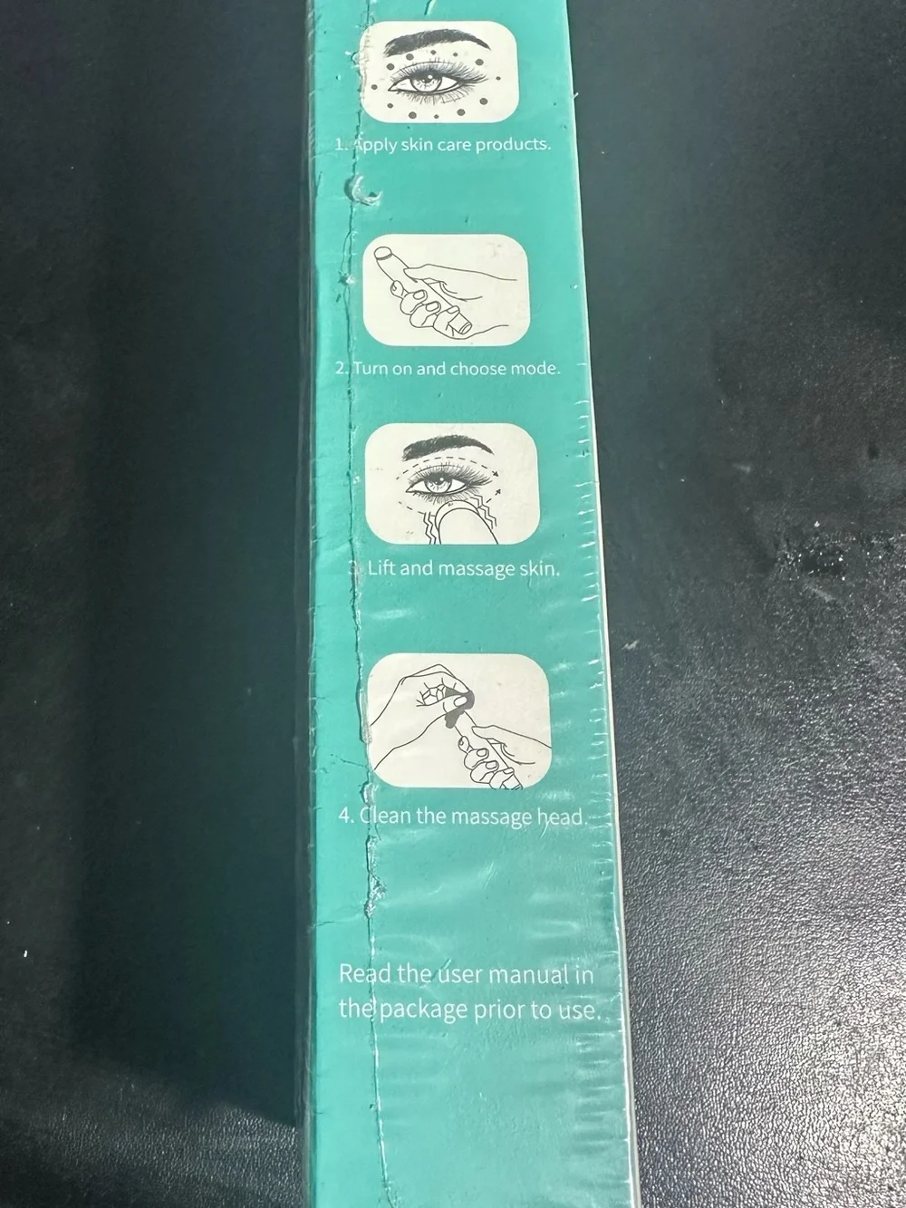 Rechargeable Eye Massager - White massager new